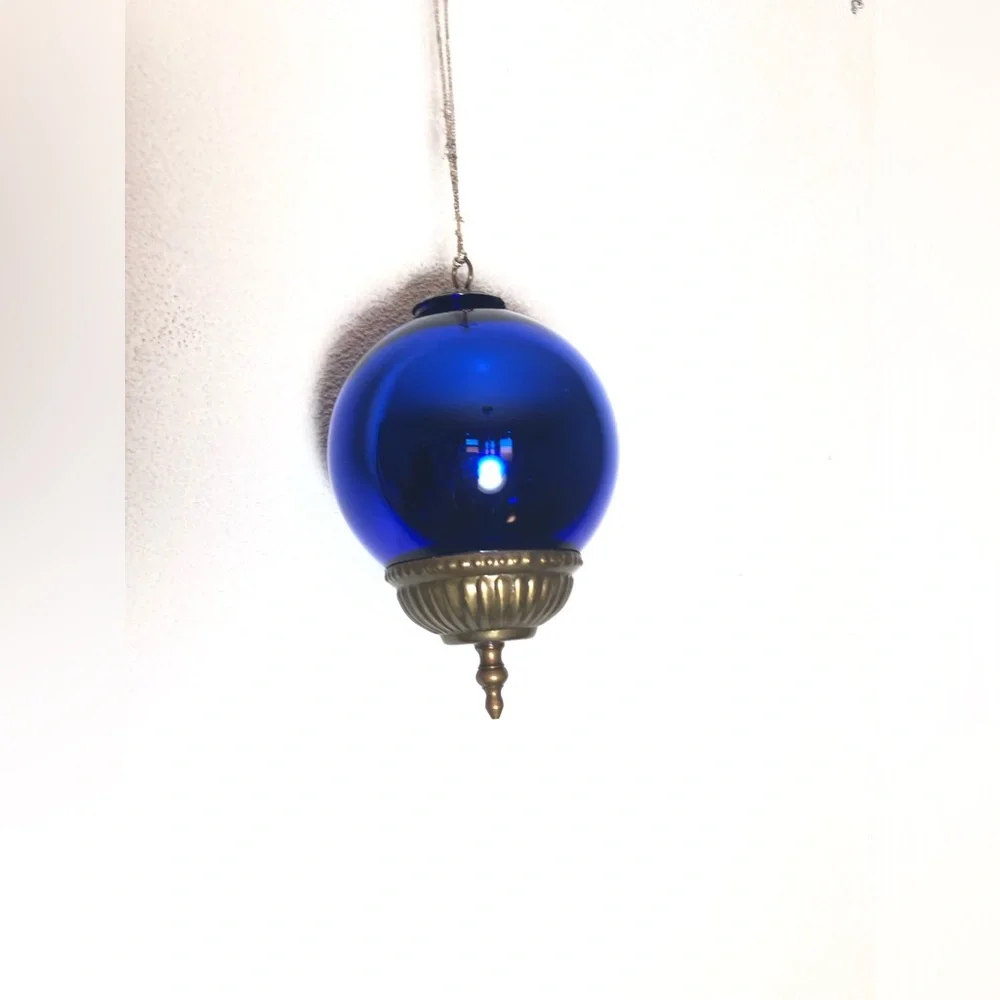 Midwest kugel Blue Glass Kugel Christmas Ornament